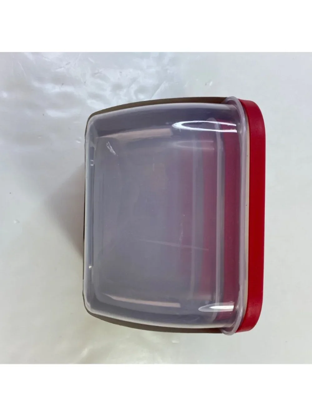 Totally Kitchen 10-Piece BPA Free Food Storage Set With Microwave Vent Red Clear